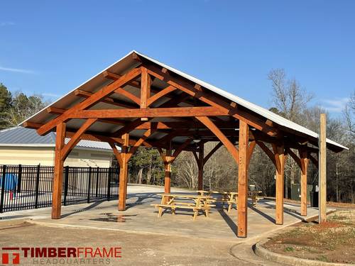 Timber Frame HQ King Post Truss Kit 2 with LOGO